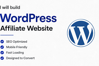 build a custom wordpress affiliate site that drives traffic sales