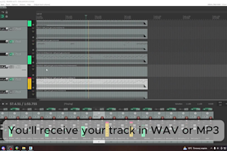 make a realistic backing track in 24h