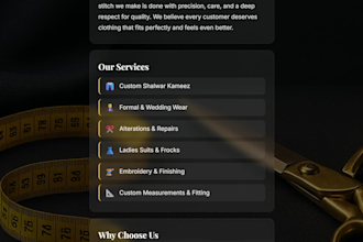 design a professional bio link page for your salon or local business