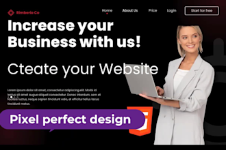 wordpress elementor landing page design and custom web design service
