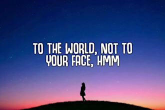 produce a high quality custom lyric video for your song