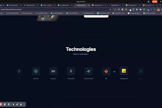build a custom responsive portfolio website