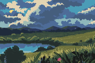pixel art background pixel character pixel art scene animation game art tileset