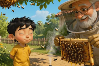 create 3d animated kids story video with voiceover