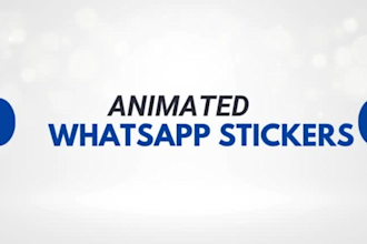 design animated stickers for whatsapp and telegram emojis gif