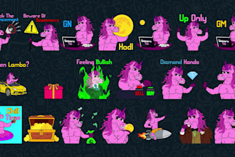 create animated telegram stickers for your crypto project