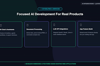 develop ai features and integrations for your business