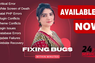 fix wordpress bugs, white screen, and fatal website issues