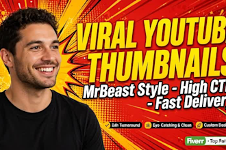 design 3 viral mrbeast style youtube thumbnails that get clicks