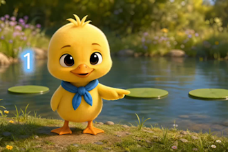 create ai 3d animated kids stories, cartoons and learning videos