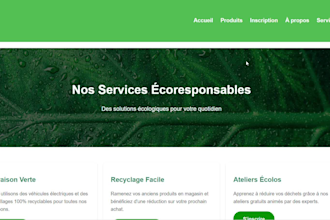 create a site web for my escovete project