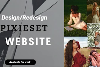 build photography website, redesign pixieset website design, fix pixieset seo