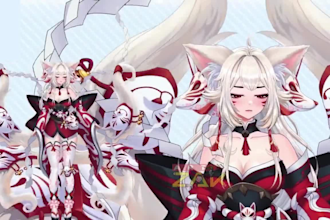 do live2d vtuber model ,live 2d vtuber rigging, 2d vtuber model live2d rigging
