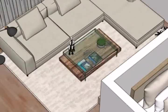 create 2d to 3d floor plan architectual interior  and exterior rendering 3d plan