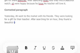 proofread and correct grammar and spelling in english text