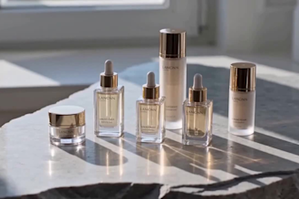 create a luxury ai beauty commercial for cosmetics