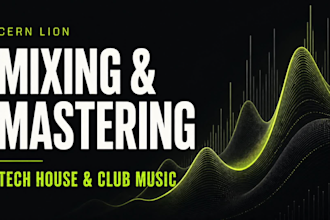 mix and master your tech house or club music track