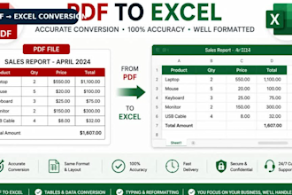 do accurate data entry, copypaste and excel work