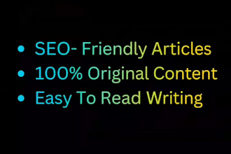 write SEO blog post and articles that rank on google