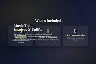 produce your christian gospel music, worship song and ccm