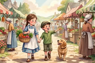 3d cartoon animation for kids story videos, cinematic children story animation