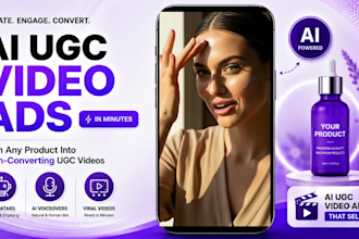 do high converting ai ugc skincare video, ai skincare ads, ai cosmetic reels
