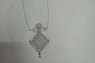 create luxury jewelry sketch and necklace designs