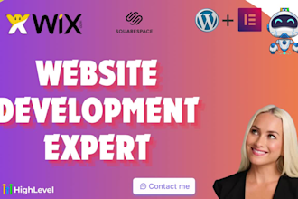 design squarespace gohighlevel wordpress website business