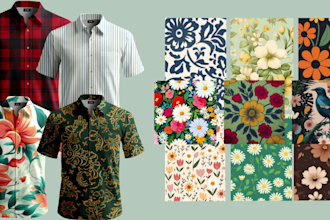 design seamless patterns for normal, fashion and fabrics