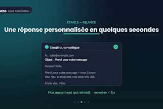 set up a zapier or make automation to capture and follow up your leads