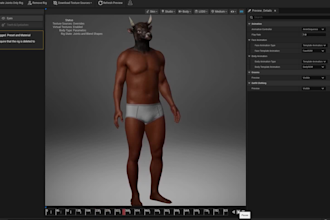 convert ai to glb,3d persona,metahuman avatar,audio tts,visemes lipsync,humanoid