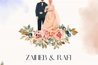 elegant modern digital wedding invitations customizable