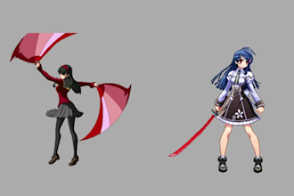 nsfw pixel art character animation pixel game art 2d sprite sheet video game
