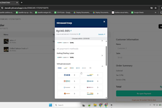 create web app, dashboard or pos system