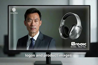 record ai testimonial video actor presentation add image to video