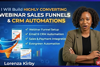 set up webinar funnel sales funnel ghl landing page webinarkit everwebinar