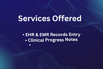do accurate medical data entry, ehr documentation, and transcription