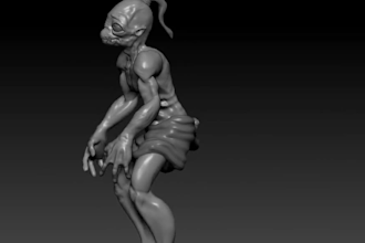 model details 3d creatures,monster for 3d printing, games and collectibles, nsfw