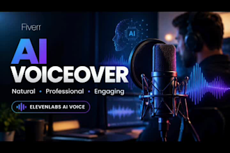 create elevenlabs ai voiceover with male or female voices
