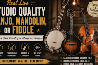record folk guitars and mandolin, banjo and dobro, electric lead guitar solo,