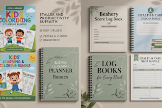 design professional KDP interiors, journals, and planners