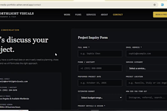 build a photography website