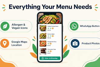 create a custom qr code digital menu for your restaurant or cafe