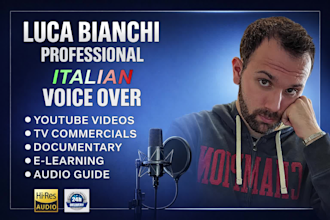 record a professional italian voice over