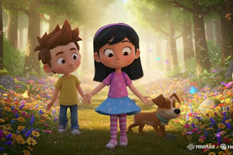create 3d animation cartoon animation children story animation children book