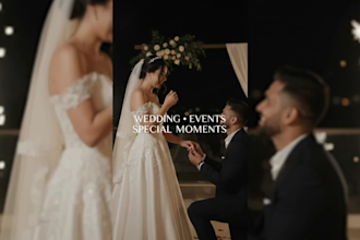 edit your wedding and special moments into viral reels