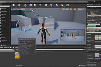 create an unreal engine gameplay prototype with blueprints
