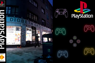 create ps1 psx retro low poly 3d game environment and animation retro visualiser
