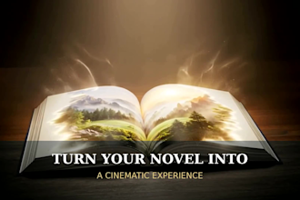 create a cinematic ai book trailer for your novel or book