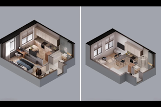 produce high resolution 3d floor plan drawings for architects developers home